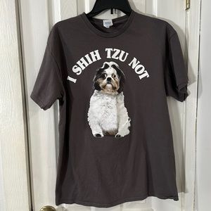 Dog T-Shirt I SHIH TZU NOT Women’s Printed Size Large